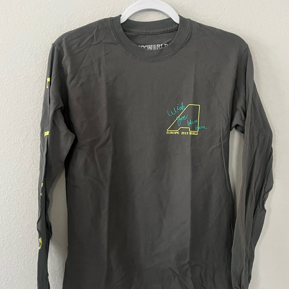 Astro World Gray Long Sleeve Shirt